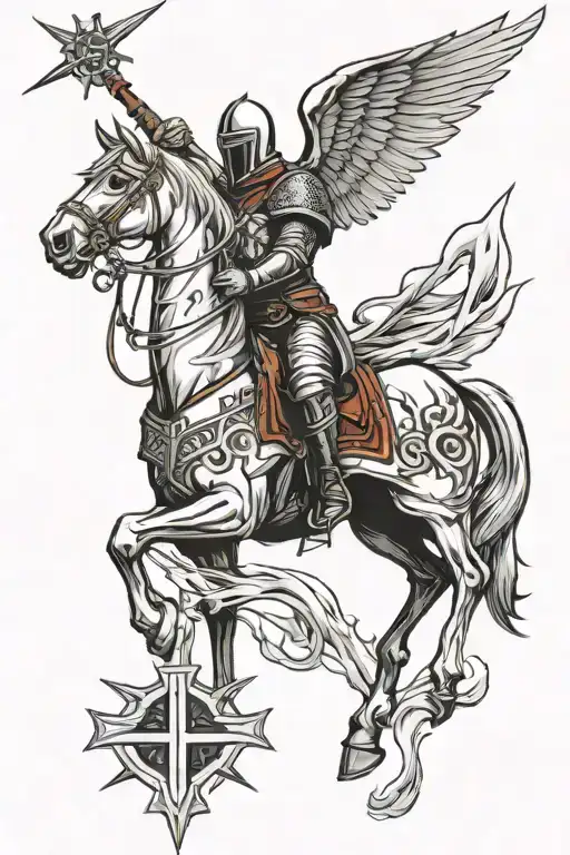 knights Templar tattoo design idea