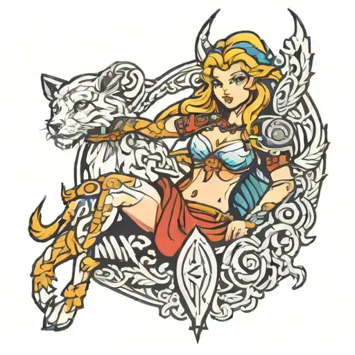freya norse goddes chest tattoo tattoo design idea