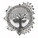 Tree of Life, IT themed, leaving a legacy, giving more than you take tattoo design idea