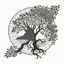 Tree of Life, IT themed, leaving a legacy, giving more than you take tattoo design idea