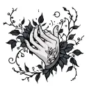 celestial vine hand tattoo tattoo design idea