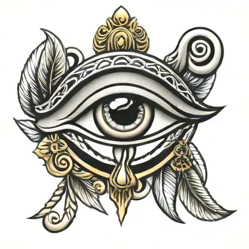 Eye of Horus eye tattoo design idea