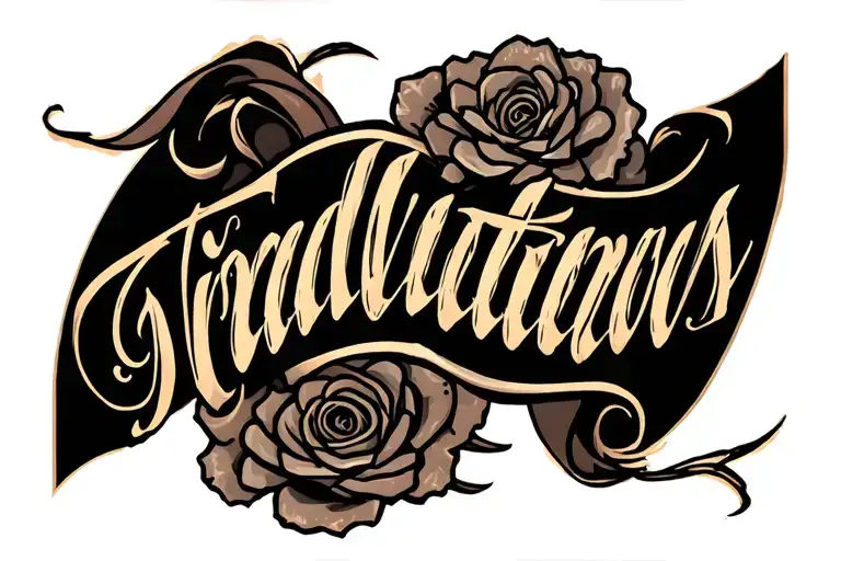 2004 written tattoo design idea