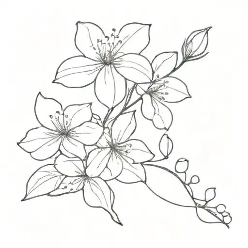 Bougainvillea and "dolce far niente" tattoo design idea