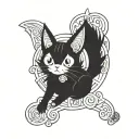 Kuromi tattoo design idea