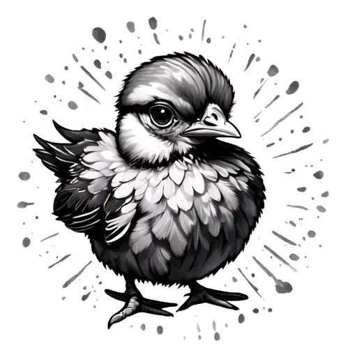 Chick tattoo design idea