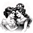 disney couple tattoo tattoo design idea