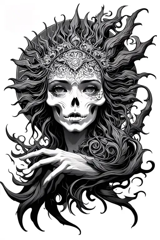 izanami (death) Sun of Doth tattoo design idea