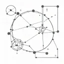 Incorporate the constellation Cassiopeia into a minimalist design tattoo design idea