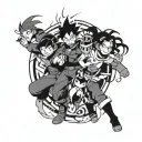 Anime, Mob 100, FireForce-benimaru, BlackClover-charmy  tattoo design idea