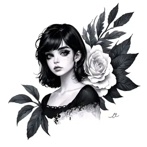 Femboy tattoo design idea