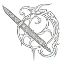 vajra Hindu Weapon tattoo design idea