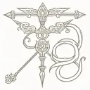 vajra Hindu Weapon tattoo design idea