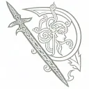vajra Hindu Weapon tattoo design idea