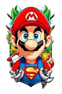 Super Mario tattoo design idea