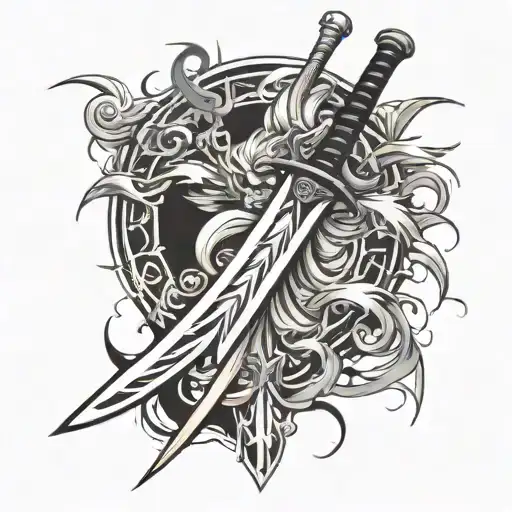 Ichigo Bankai Sword tattoo design idea