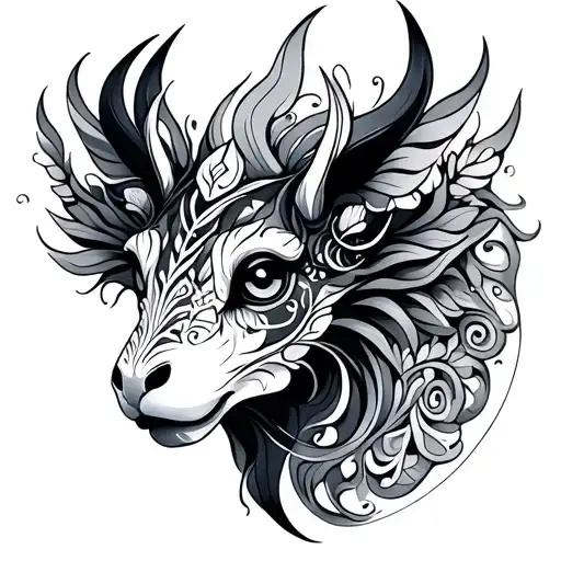 Alebrije tattoo design idea