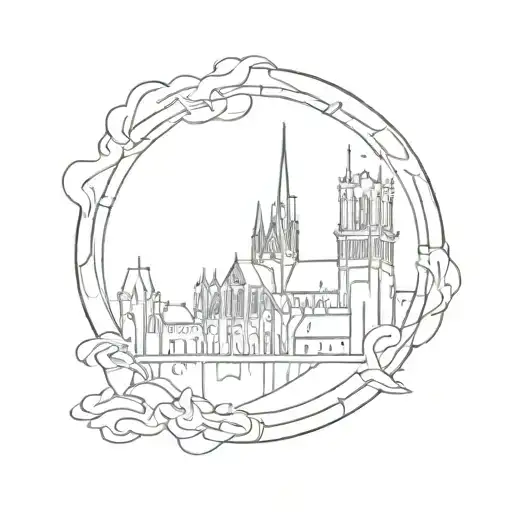 Hunchback of Notre Dame Map tattoo design idea
