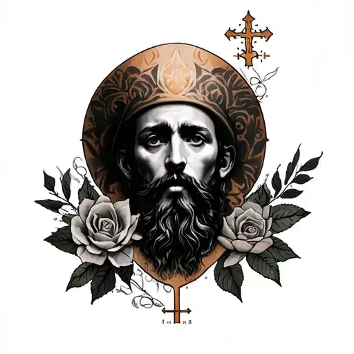 Orthodox tattoos in the style of realism tattoo design idea