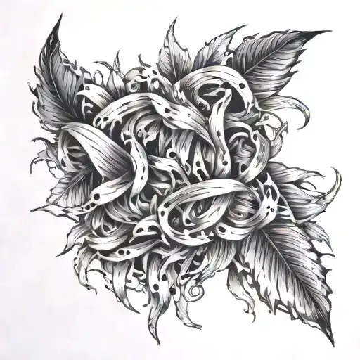 Shredded Paper tattoo design idea