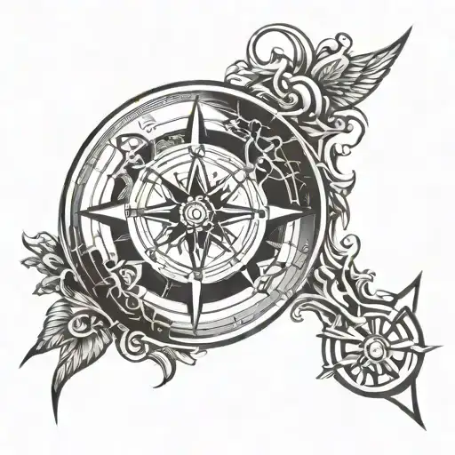 Norse Compass tattoo design idea