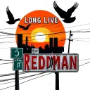 "LONG LIVE REDDMAN" "LONG LIVE REDDMAN" doves flying into the sunset over a ghetto neighborhood with the street sign that sayd 65th st tattoo design idea