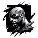 flash and man tattoo design idea