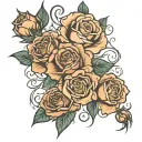 neo traditional different roses full arm sleeve design for men tattoo design idea