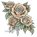 neo traditional different roses full arm sleeve design for men tattoo design idea