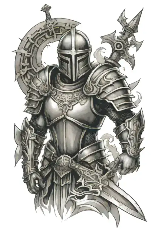 armor of God tattoo design idea
