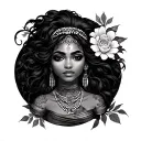 Oshun tattoo design idea