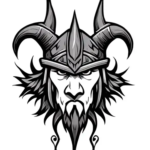 Viking Tribal tattoo design idea