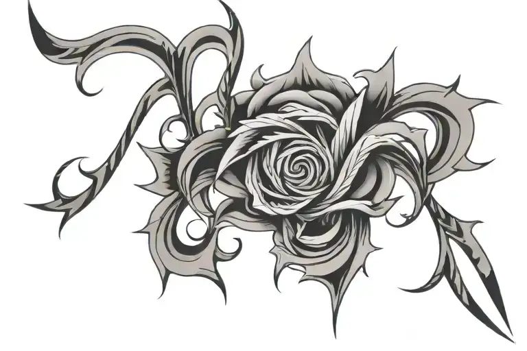 pinstripping tattoo design idea