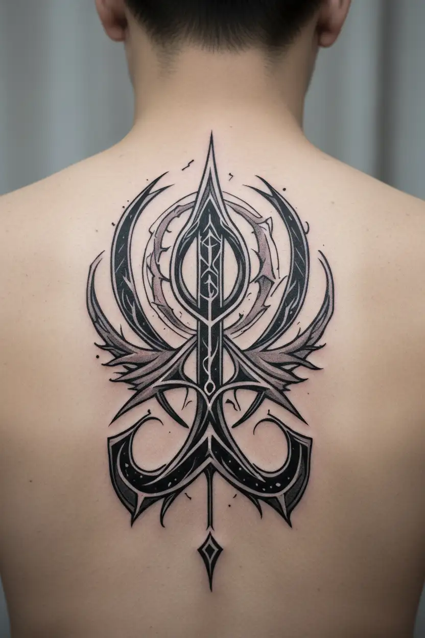 icelandic rune symbols forming tattoo design idea