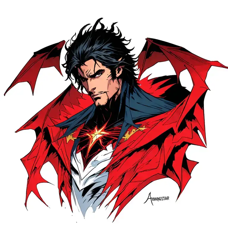 lucifer morningstar dc comic back tattoo design tattoo design idea