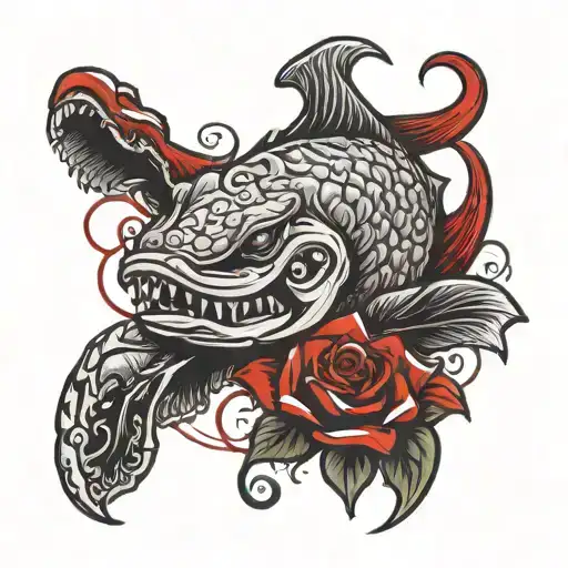crimson tide tattoo design idea