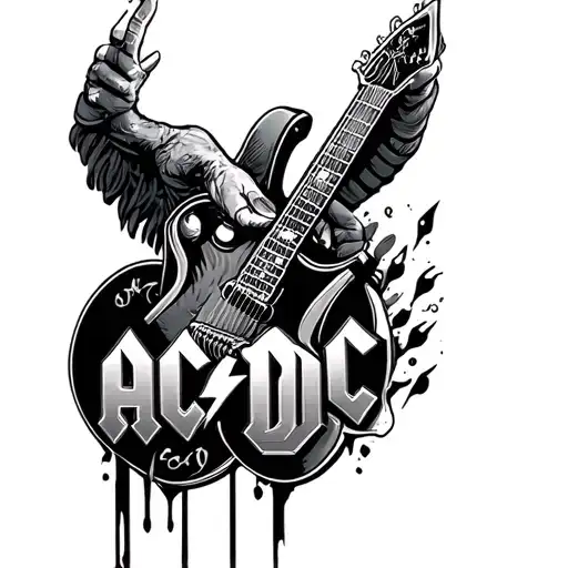 AC/DC tattoo design idea