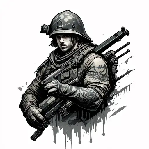 Battle Royale tattoo design idea