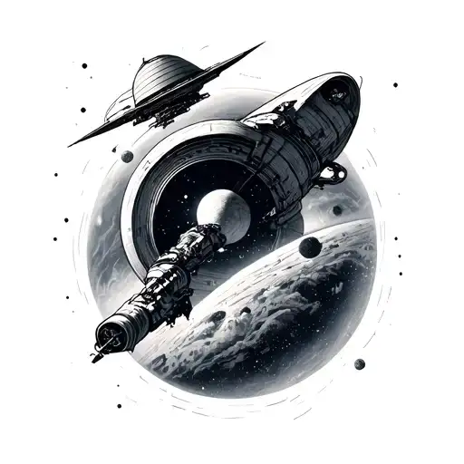 Interstellar movie, stay tattoo, minimalistic tattoo design idea