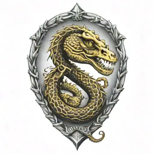 gadsden flag tattoo design idea