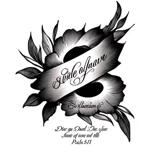 psalm 56:11 tattoo design idea