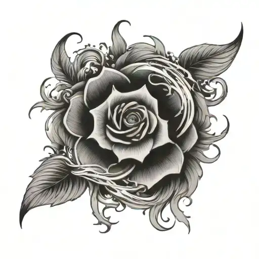 go with the flow diagram with mystical tattoo design idea