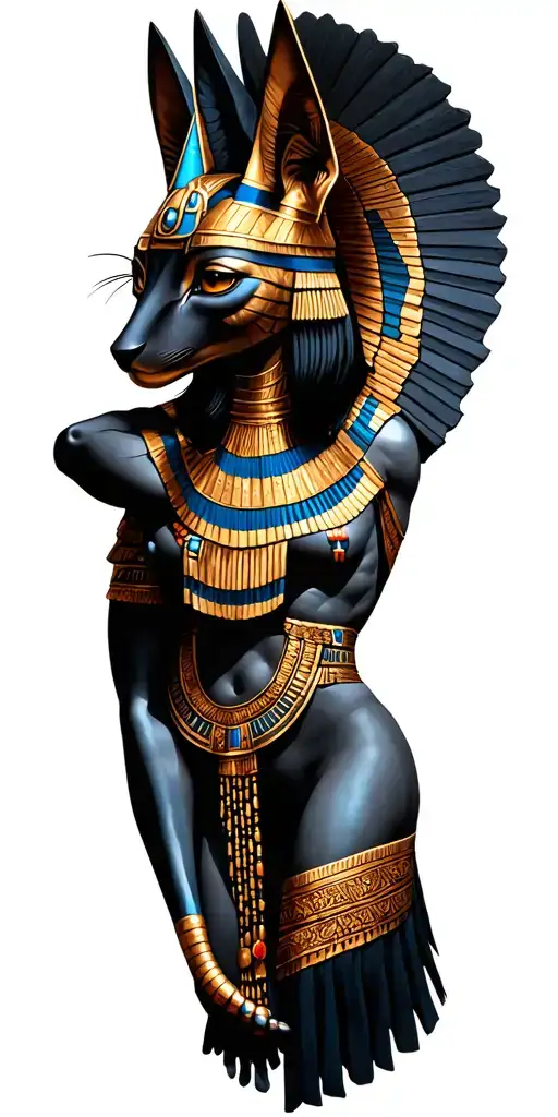 gods osiris sobek ra set anubis bastet and isis de cuerpo entero tattoo design idea
