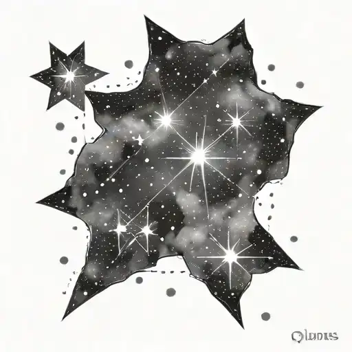 Pleiades Constellation tattoo design idea