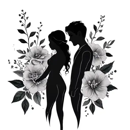 Couples Matching tattoo design idea
