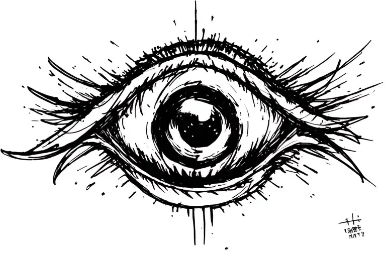 scribble tattoo design idea