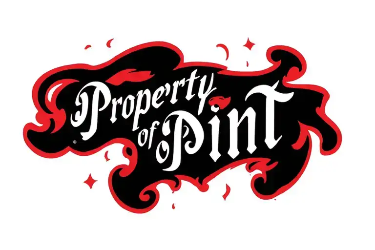 "Property of Pint" "Property of Pint" brand on collar bone tattoo tattoo design idea