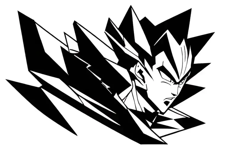 Vegeta tattoo design idea