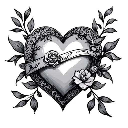 Slave, romantic, cute, love, heart, property tattoo design idea