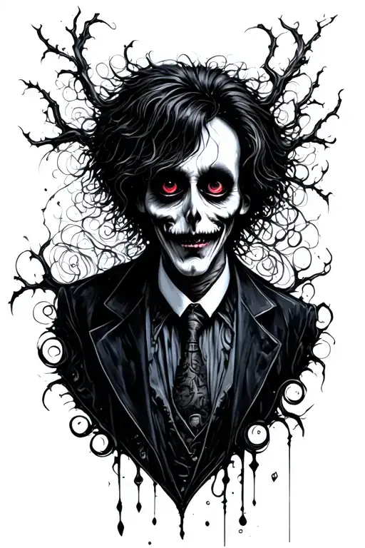 Tim Burton tattoo design idea